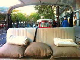 Banquette e-Tuk-Tuk Paris